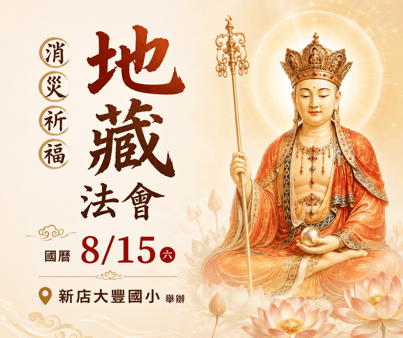 Cover Image for 2026丙午年 消災祈福地藏法會